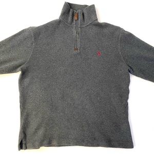 Polo Ralph Lauren Quarter 1/4 Zip Sweater | Gray Size Small